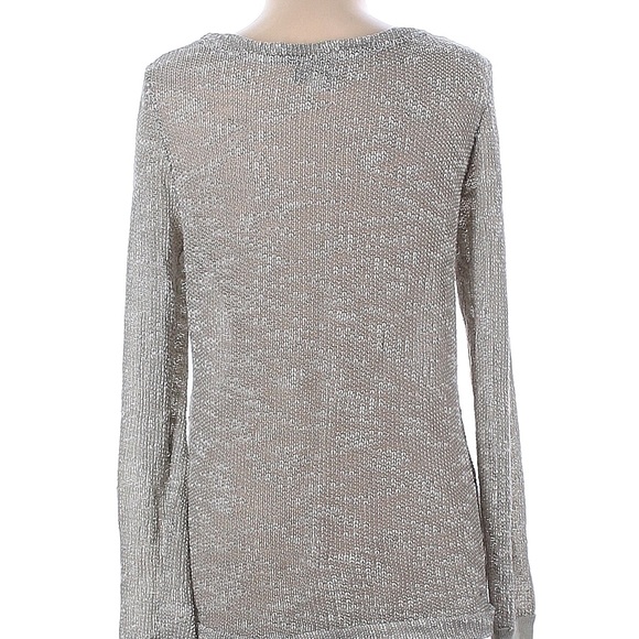 Currents Gray & White Sweater - Picture 2 of 2